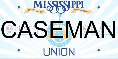 CASEMAN Mississippi License Plate