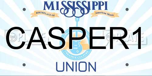 CASPER1 Mississippi License Plate