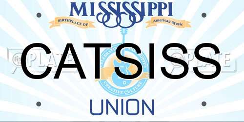 CATSISS Mississippi License Plate