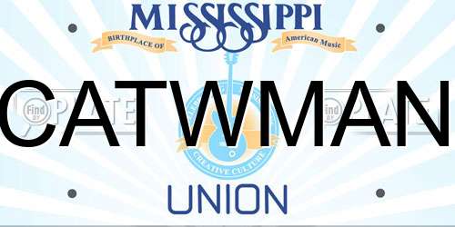 CATWMAN Mississippi License Plate