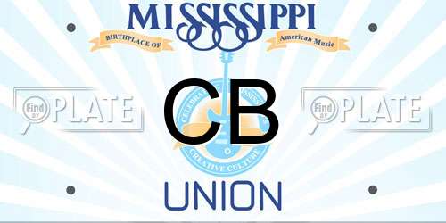 CB Mississippi License Plate