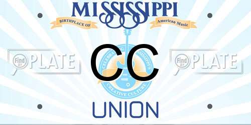 CC Mississippi License Plate