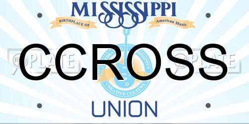 CCROSS Mississippi License Plate