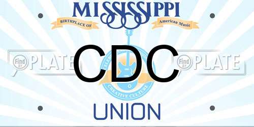 CDC Mississippi License Plate