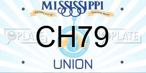 CH79 Mississippi License Plate