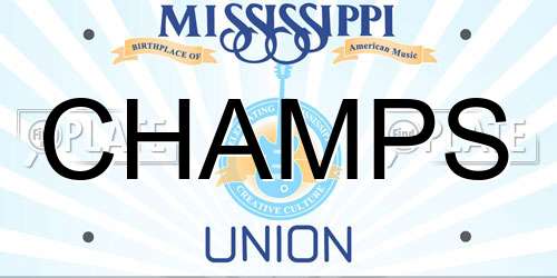 CHAMPS Mississippi License Plate