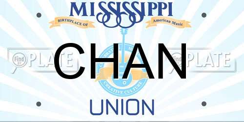 CHAN Mississippi License Plate