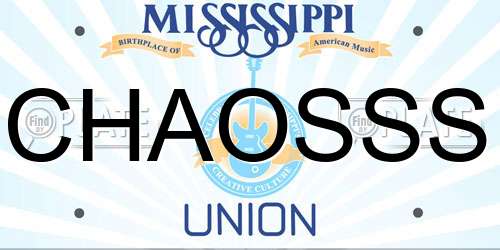 CHAOSSS Mississippi License Plate