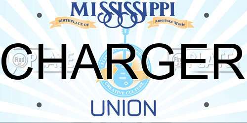 CHARGER Mississippi License Plate