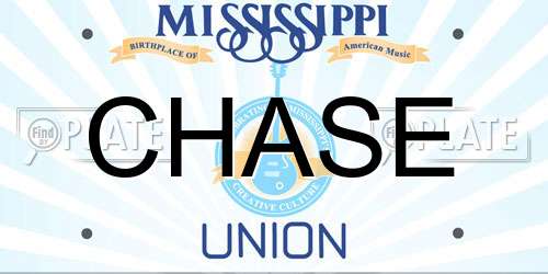 CHASE Mississippi License Plate