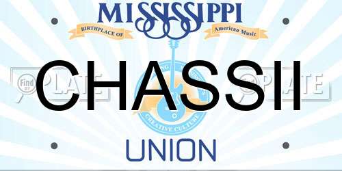 CHASSII Mississippi License Plate
