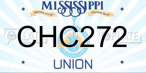 CHC272 Mississippi License Plate