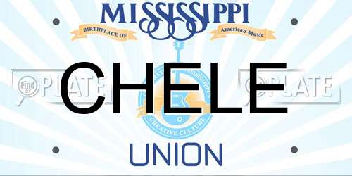 CHELE Mississippi License Plate