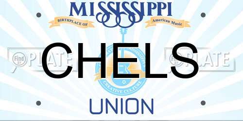 CHELS Mississippi License Plate