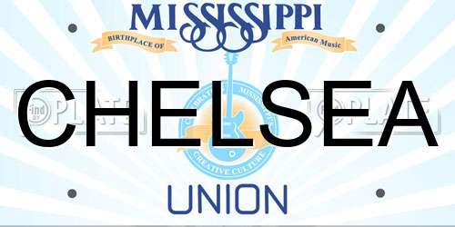 CHELSEA Mississippi License Plate