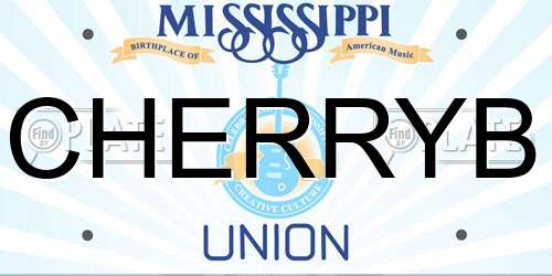 CHERRYB Mississippi License Plate