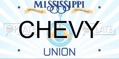 CHEVY Mississippi License Plate