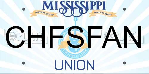CHFSFAN Mississippi License Plate