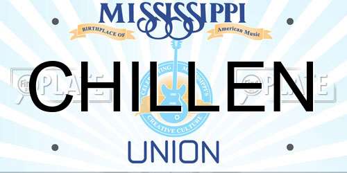 CHILLEN Mississippi License Plate