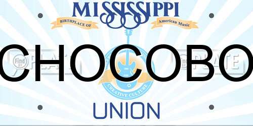 CHOCOBO Mississippi License Plate