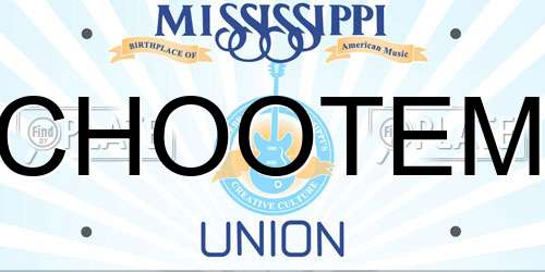 CHOOTEM Mississippi License Plate
