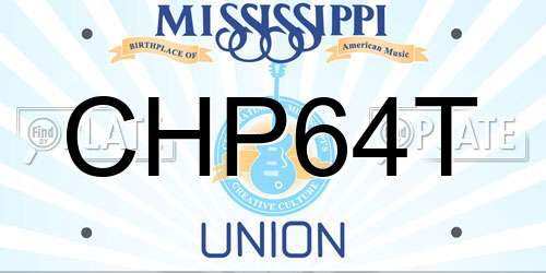 CHP64T Mississippi License Plate
