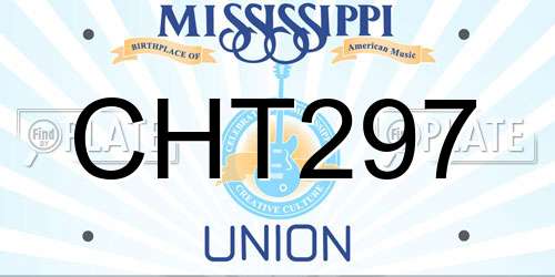 CHT297 Mississippi License Plate
