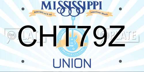 CHT79Z Mississippi License Plate