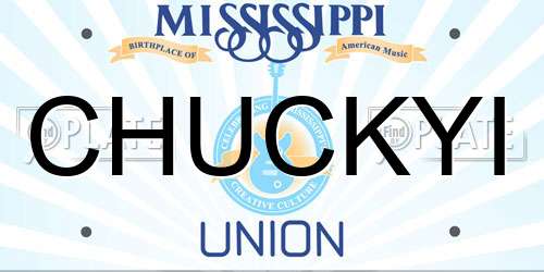 CHUCKYI Mississippi License Plate