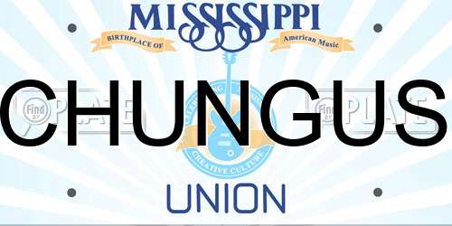 CHUNGUS Mississippi License Plate