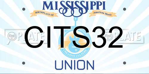 CITS32 Mississippi License Plate