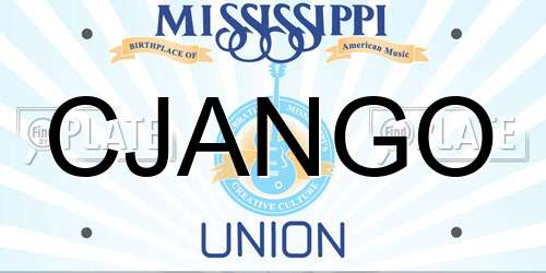CJANGO Mississippi License Plate