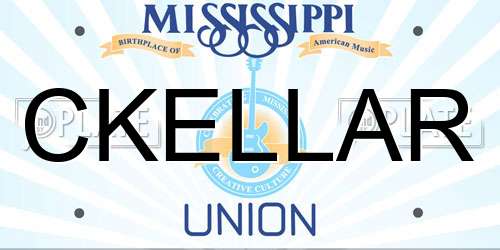 CKELLAR Mississippi License Plate