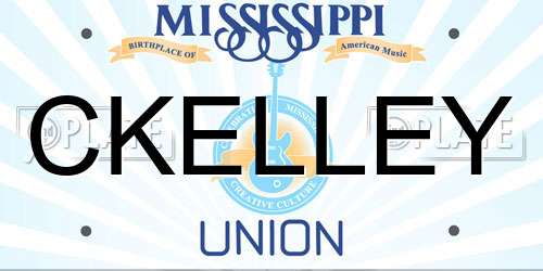 CKELLEY Mississippi License Plate
