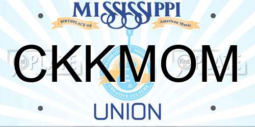 CKKMOM Mississippi License Plate