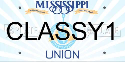 CLASSY1 Mississippi License Plate
