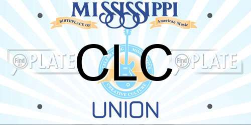 CLC Mississippi License Plate