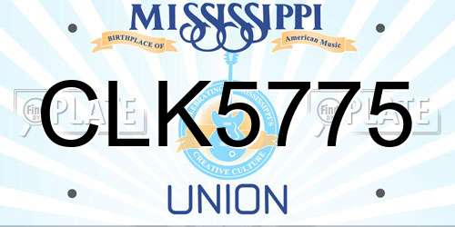 CLK5775 Mississippi License Plate
