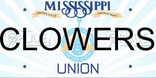 CLOWERS Mississippi License Plate