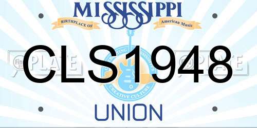 CLS1948 Mississippi License Plate