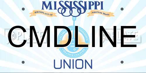 CMDLINE Mississippi License Plate