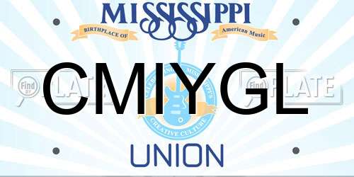 CMIYGL Mississippi License Plate
