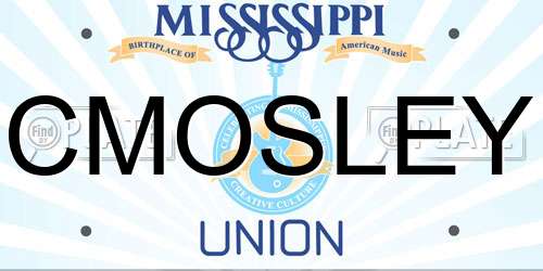 CMOSLEY Mississippi License Plate