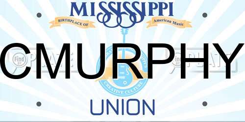 CMURPHY Mississippi License Plate