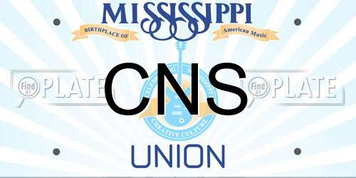 CNS Mississippi License Plate