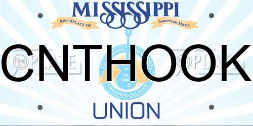 CNTHOOK Mississippi License Plate