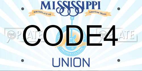 CODE4 Mississippi License Plate