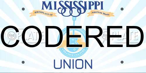 CODERED Mississippi License Plate