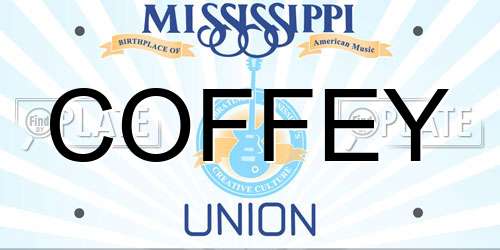 COFFEY Mississippi License Plate