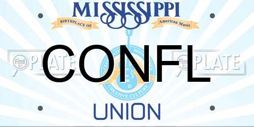 CONFL Mississippi License Plate